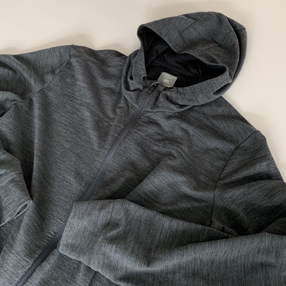 Icebreaker Merino Gray Hoodie XXL - Picture 2 of 7